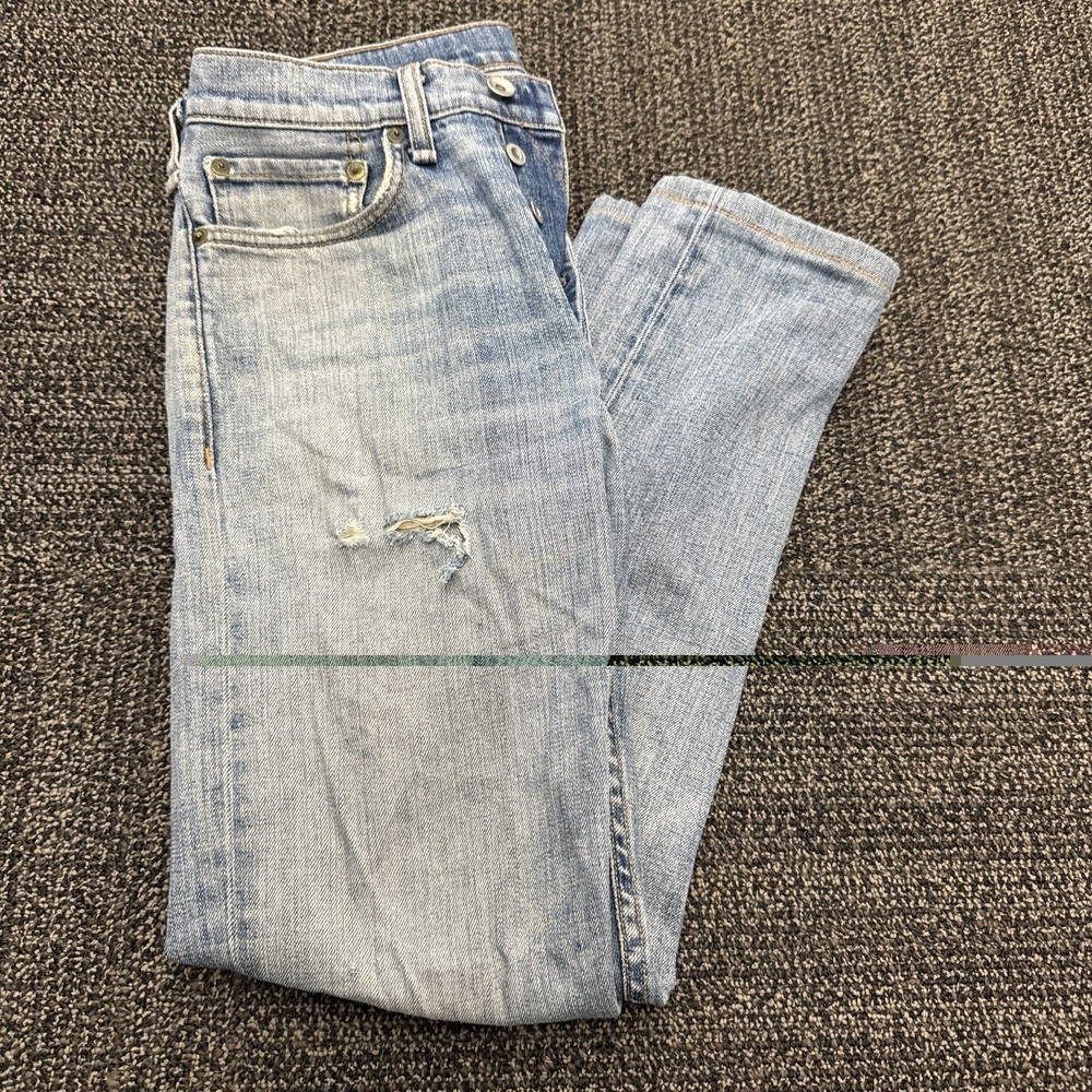 Rag & Bone Standard Issue Fit 1 Extra Slim Button Fly Jeans Size 30x32
